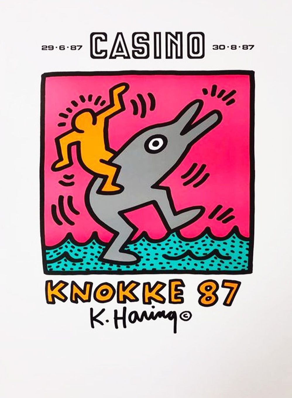 Keith Haring Casino Knokke Poster - 1987 Posters Online