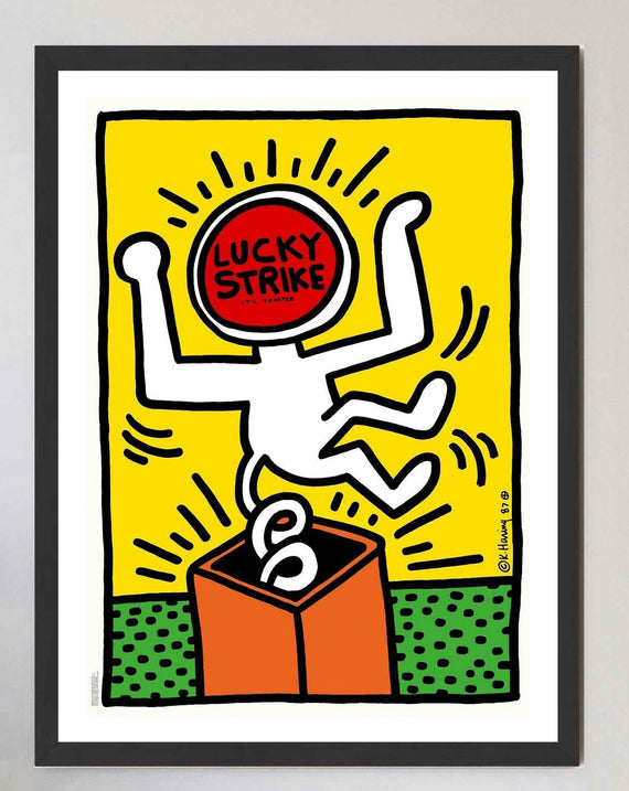 Keith Haring Lucky Strike Yellow