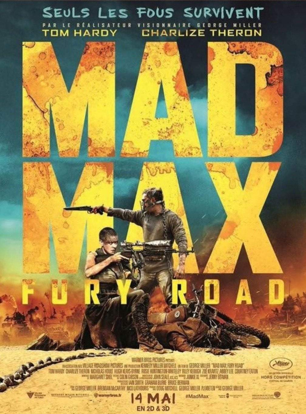マッド・マックス　フランス版オリジナル映画ポスター フランス版オリジナル映画ポスター MAD MAX（H701⁄国内B2判 映画
