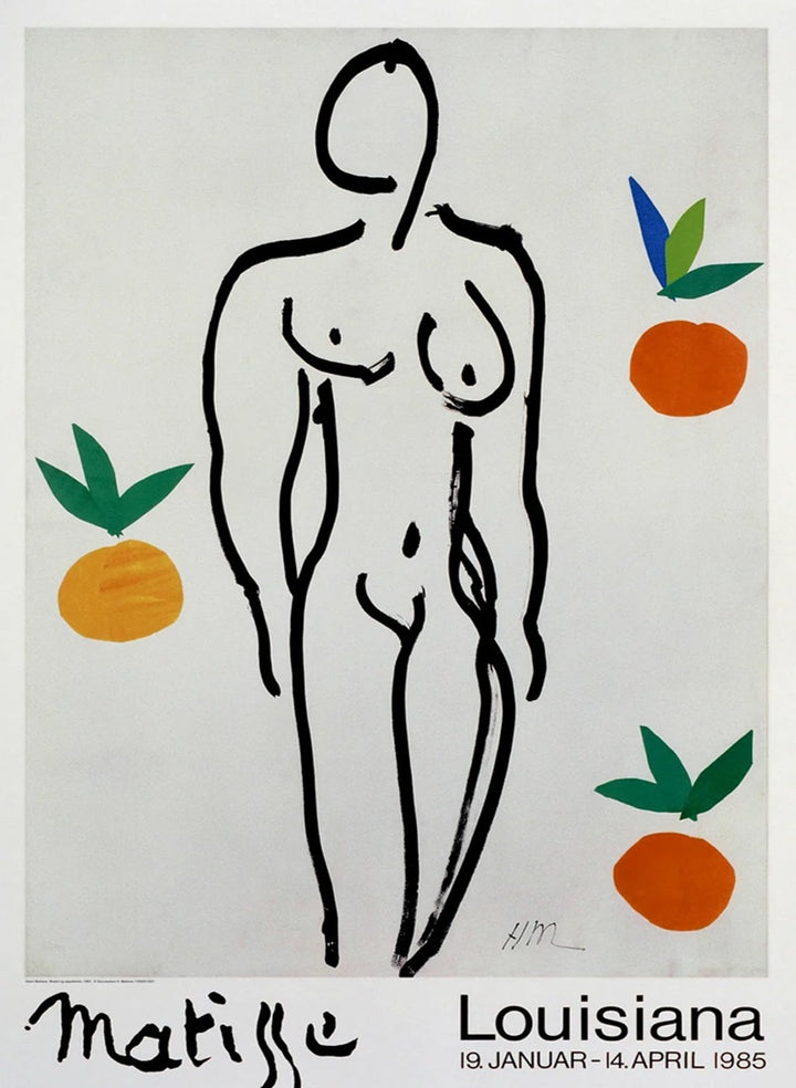 Henri Matisse - Nude With Oranges - Louisiana Museum, original poster: 2021
