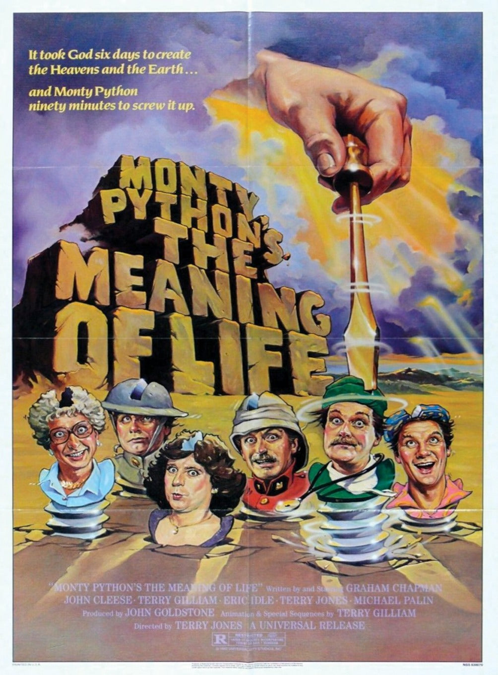 Monty Python's Meaning of Life Original Movie Poster For Sale