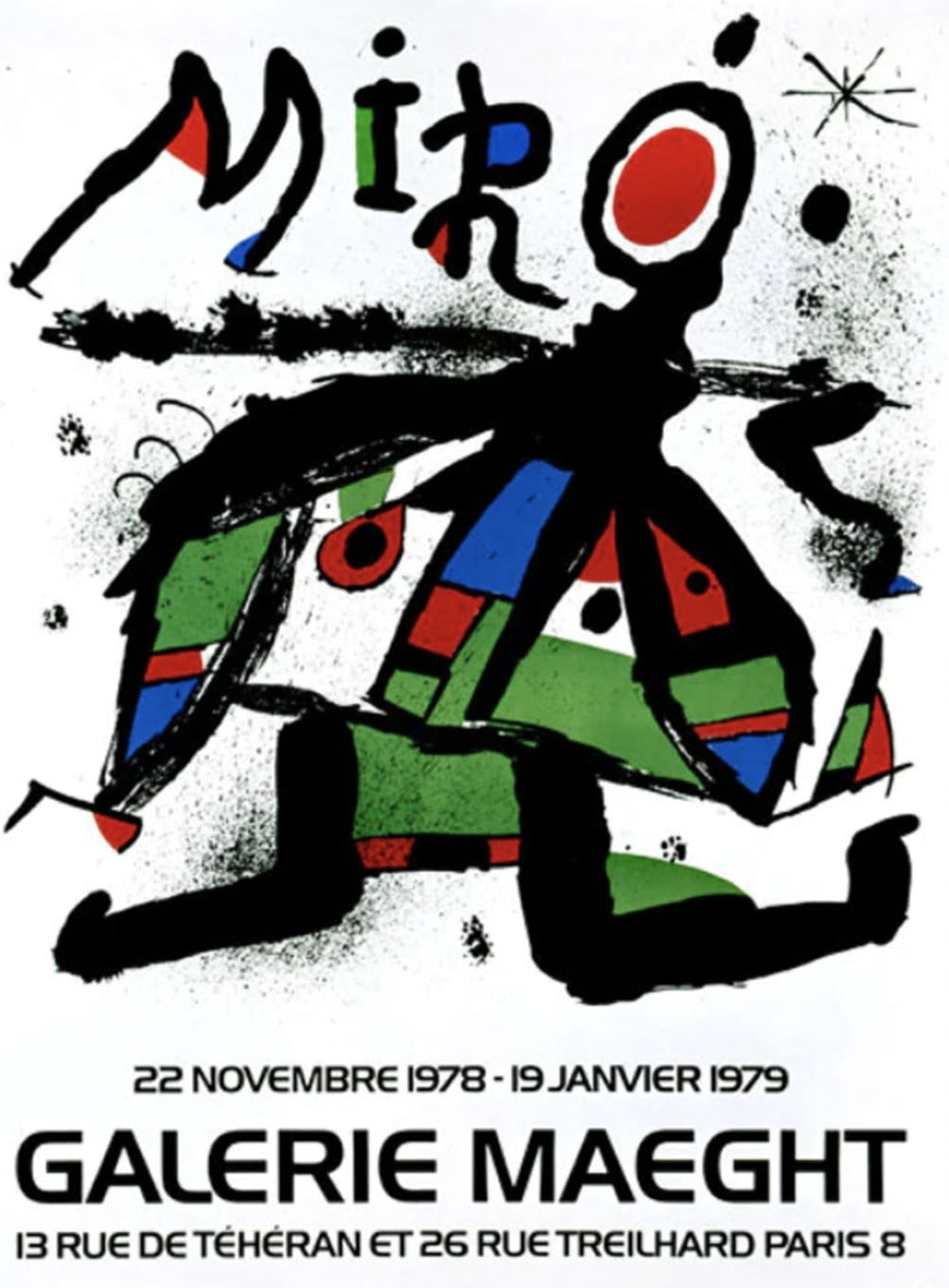 Joan Miro exhibition poster for Galerie Maeght
