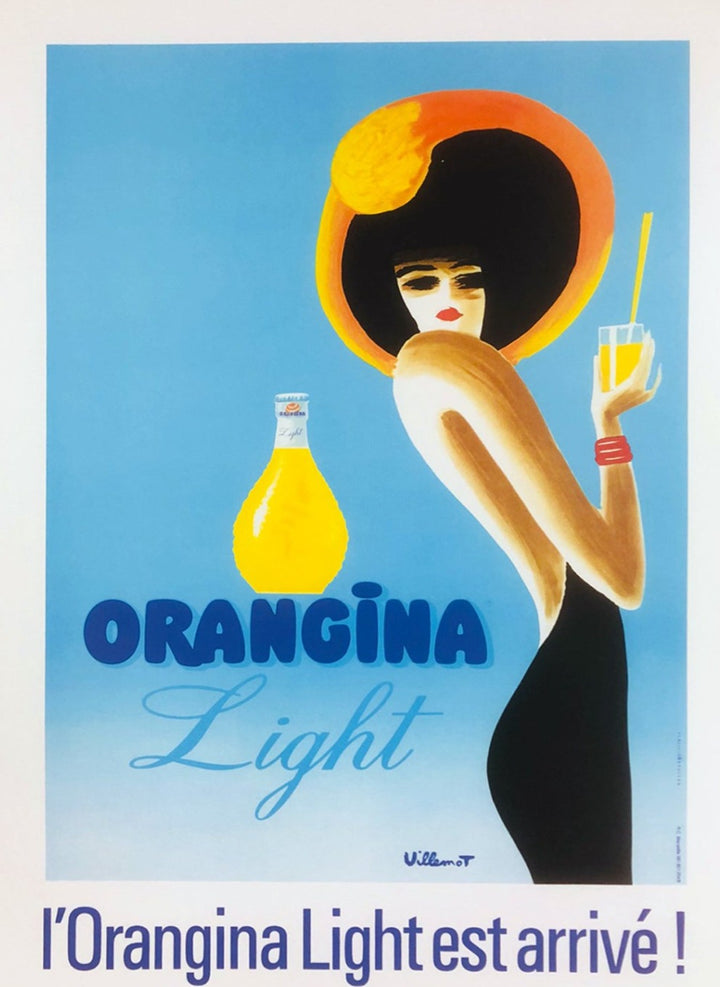 Orangina Light - Villemot, original poster: 1980