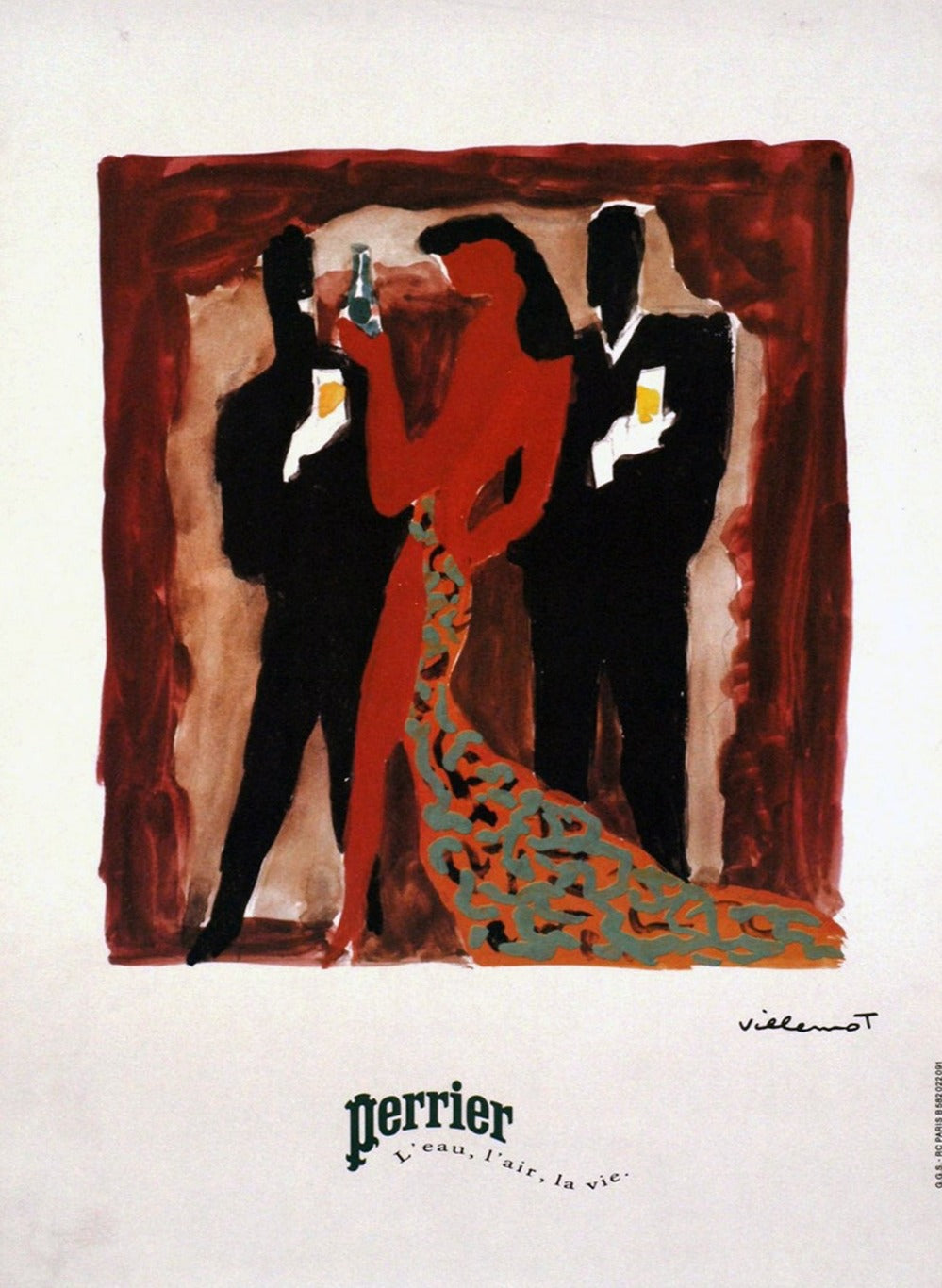 Gitanes by Bernard Villemot 1960s リトポスター Amazon.com: Pacifica Island Art - Gitanes Caporal Cigarettes