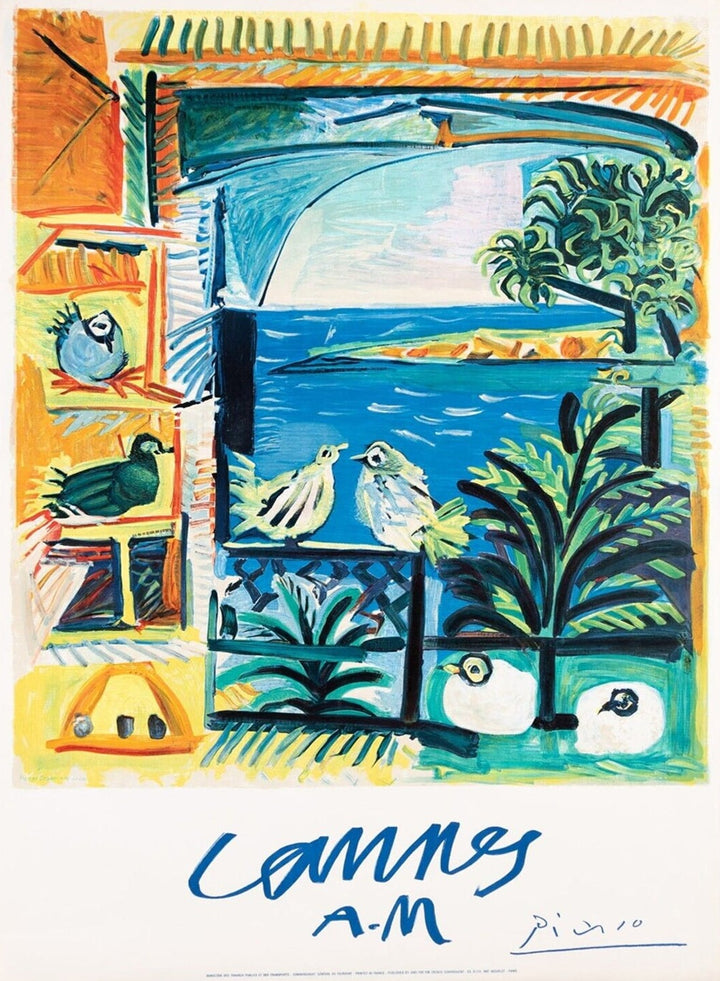 Pablo Picasso - Cannes A.M., original poster: 1961