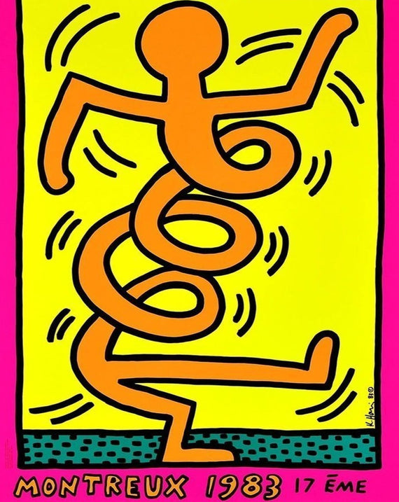 Keith Haring Montreux Jazz Festival Pink