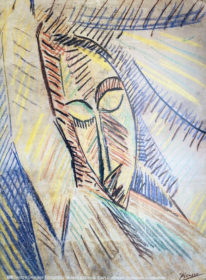 Pablo Picasso - Tete De Femme, original poster: 1987