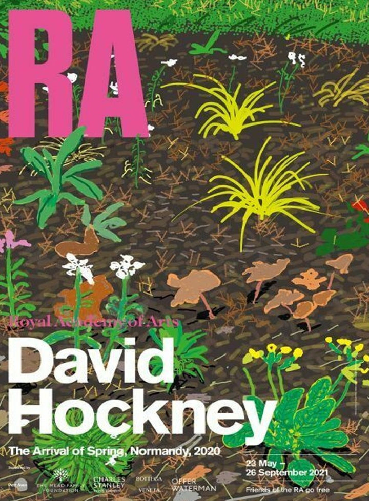 David Hockney - RA - The Arrival of Spring no.186, original poster: 2020
