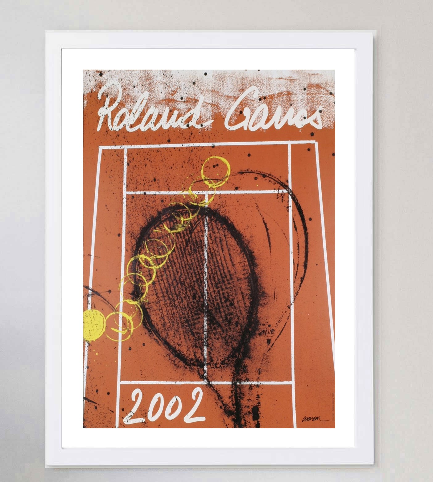 ARMAN ARMAND FERNANDEZ AFFICHE ROLAND GARROS PRODUITE 2002 ARMAN ARMAND FERNANDEZ AFFICHE ROLAND GARROS PRODUITE 2002