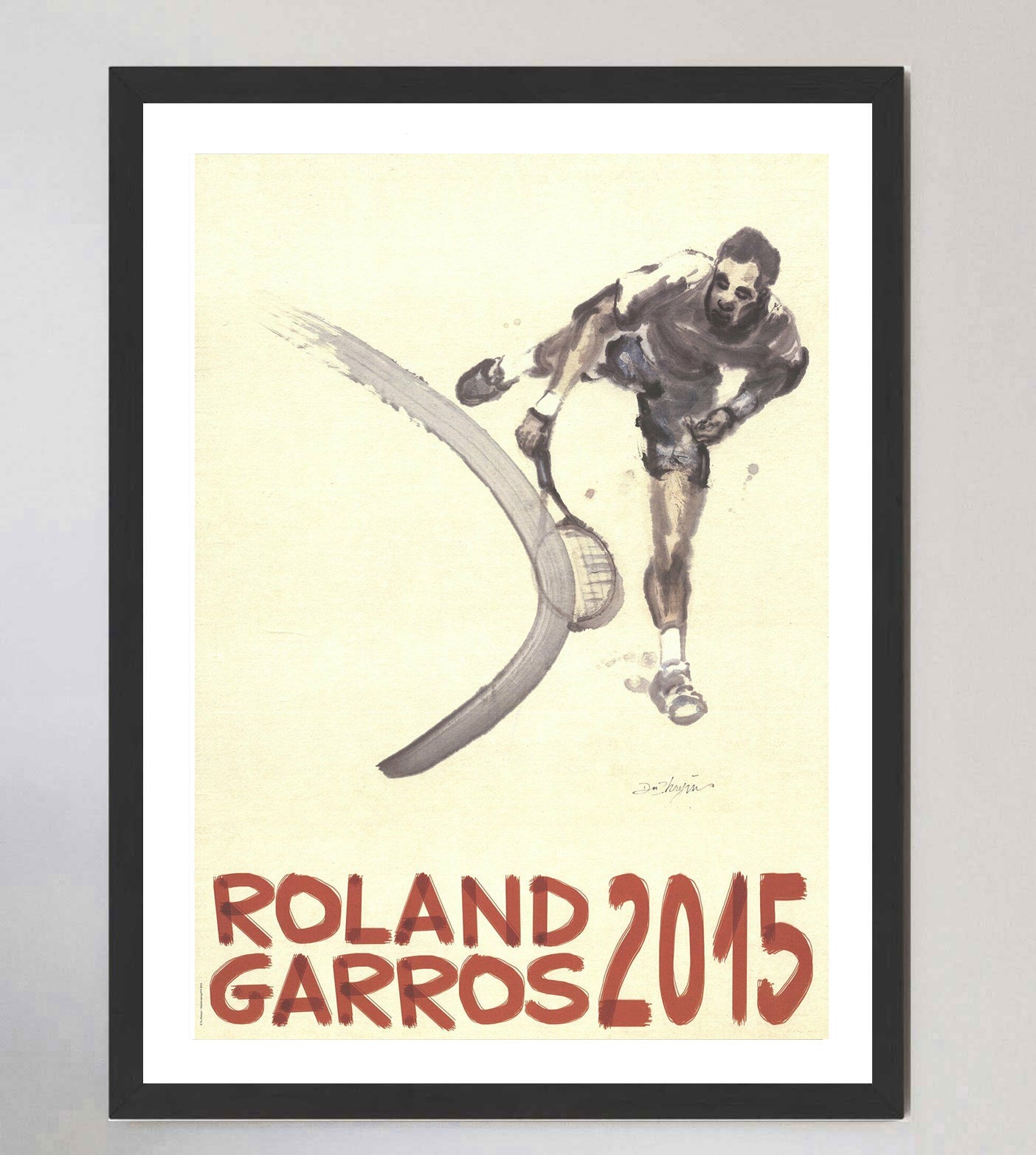 L'affiche de Roland-Garros 2015 réalisée par l'artiste chinois Du Zhenjun L'affiche de Roland-Garros 2015 réalisée par l'artiste chinois Du Zhenjun