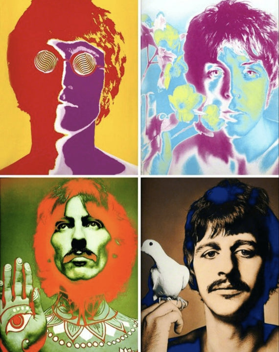 The Beatles by Richard Avedon - Set of 4