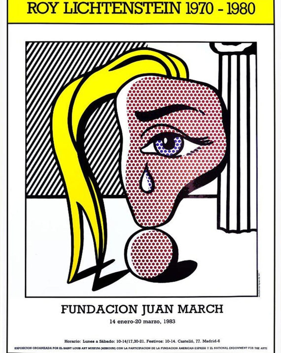 Roy Lichtenstein - Muchacha Con Lágrima 83