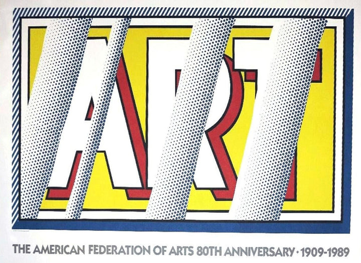 Roy Lichtenstein - The American Federation of Arts, original poster: 1988