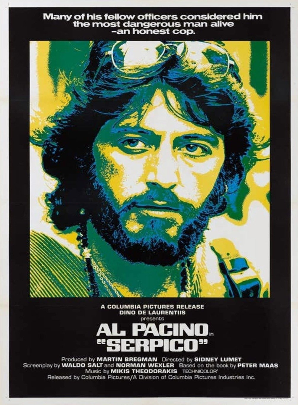 Shop Serpico 1973 Original Vintage US One-Sheet Poster