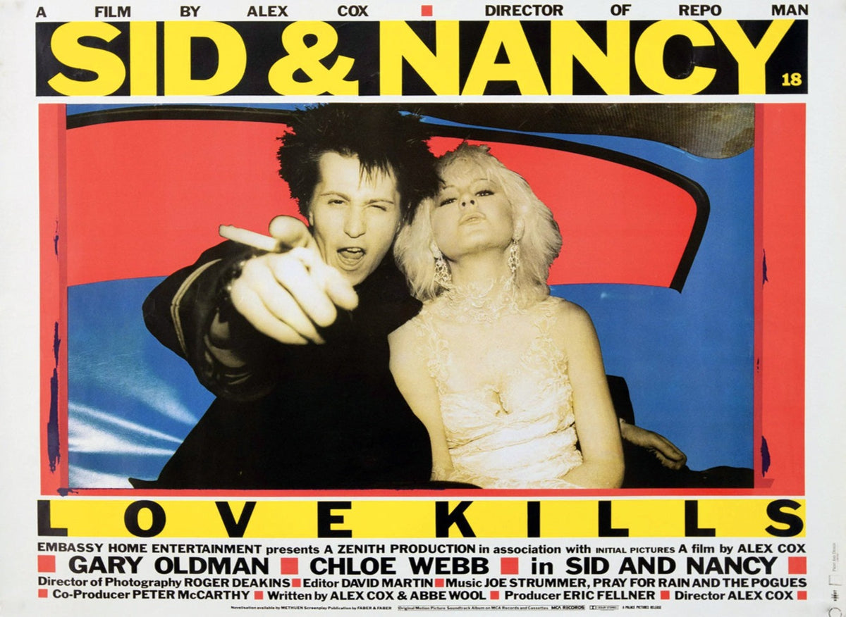 Sid & Nancy Original 1986 UK Quad Movie Poster