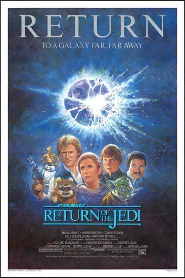 Star Wars Return of the Jedi, original poster: 1985 · US one-sheet, 1985 re-release