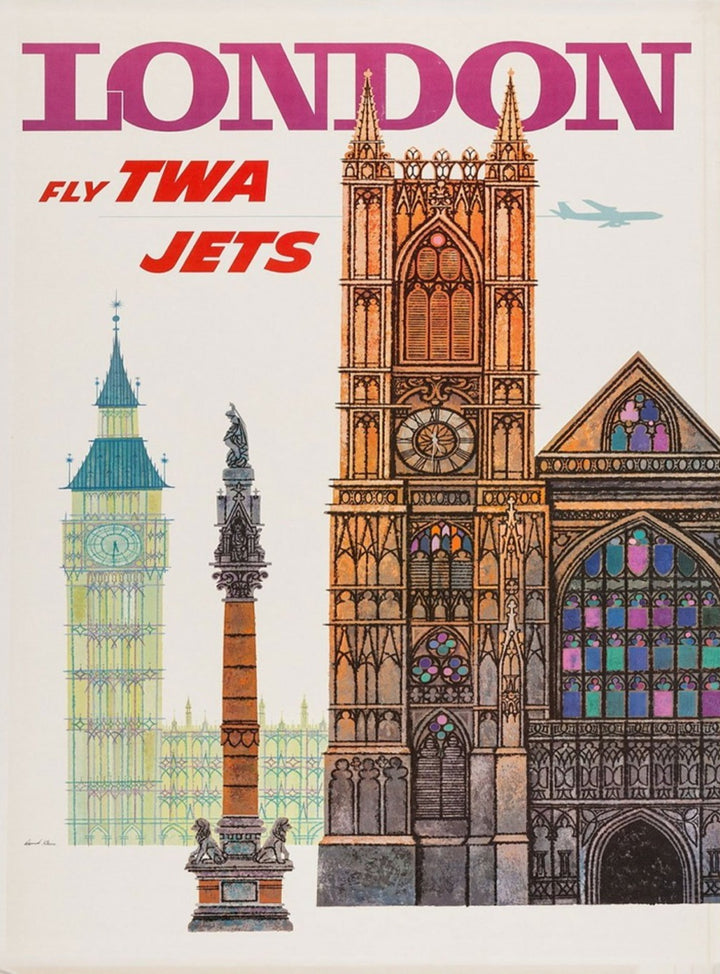 TWA - London, original poster: 1960