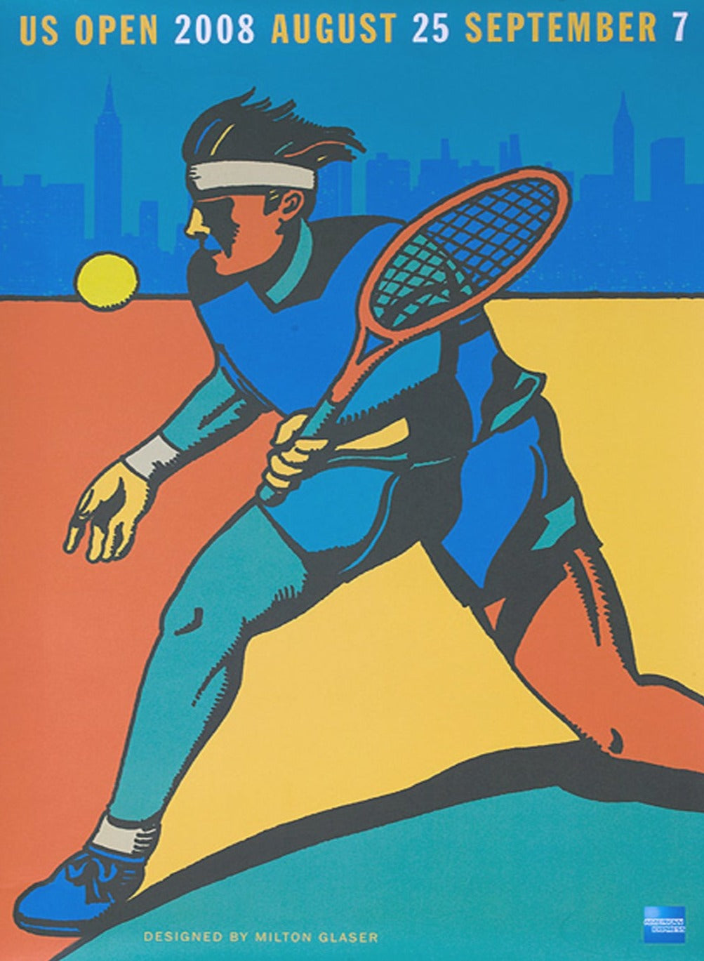 US Open 2008 - Milton Glaser - Original Vintage Poster | Printed