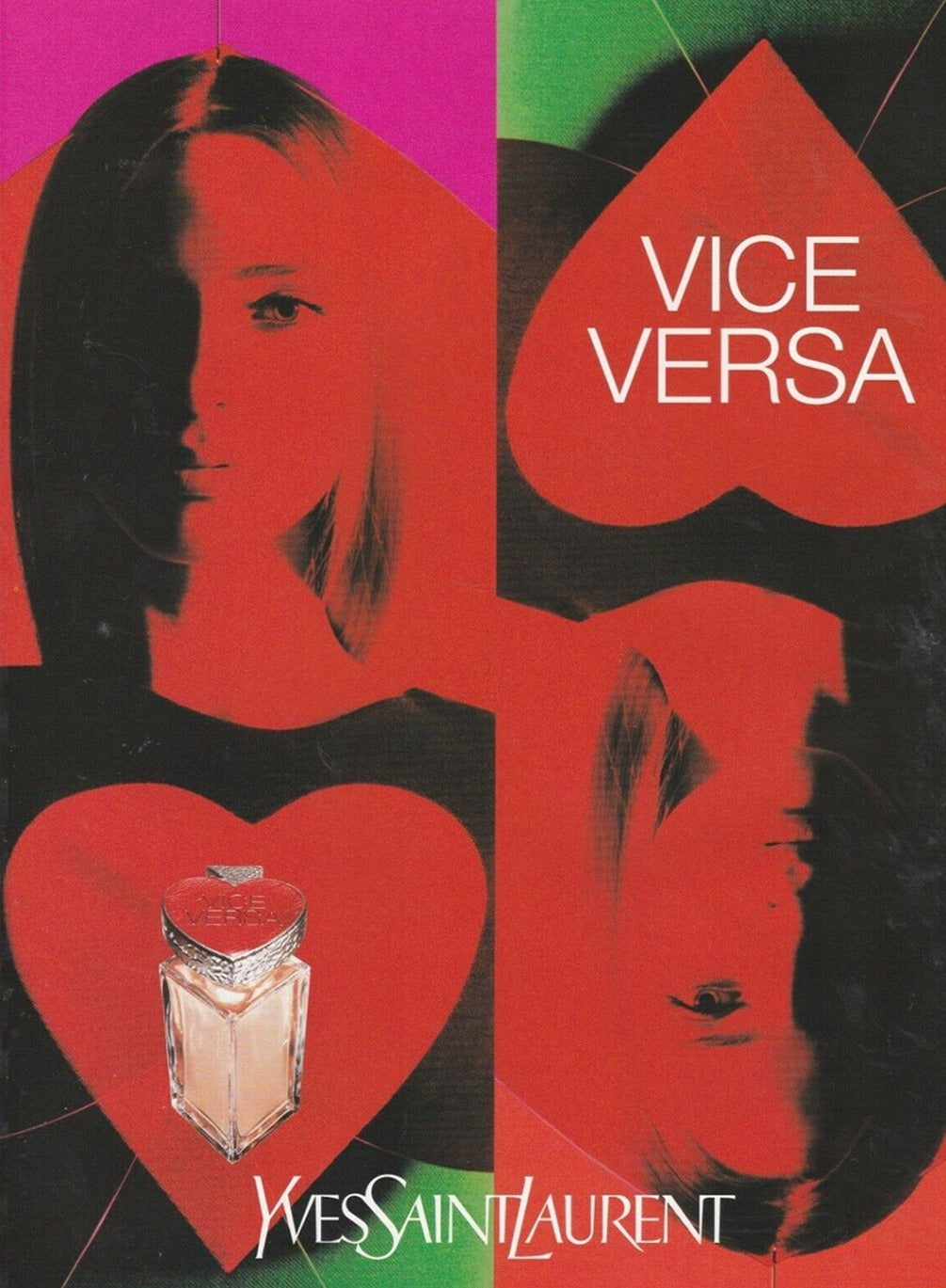 Shop Yves Saint Laurent Vice Versa Original Vintage Poster Online