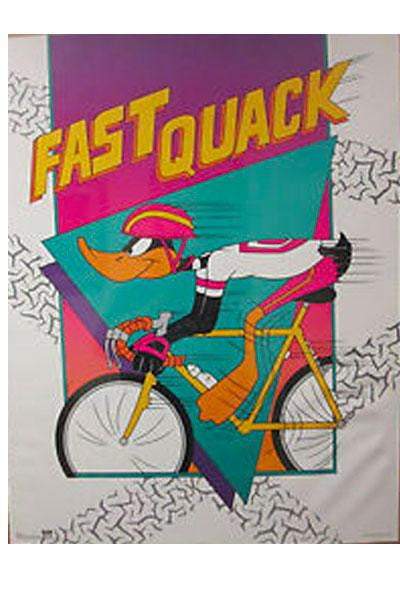 Warner Bros Fast Quack Daffy Duck - Printed Originals