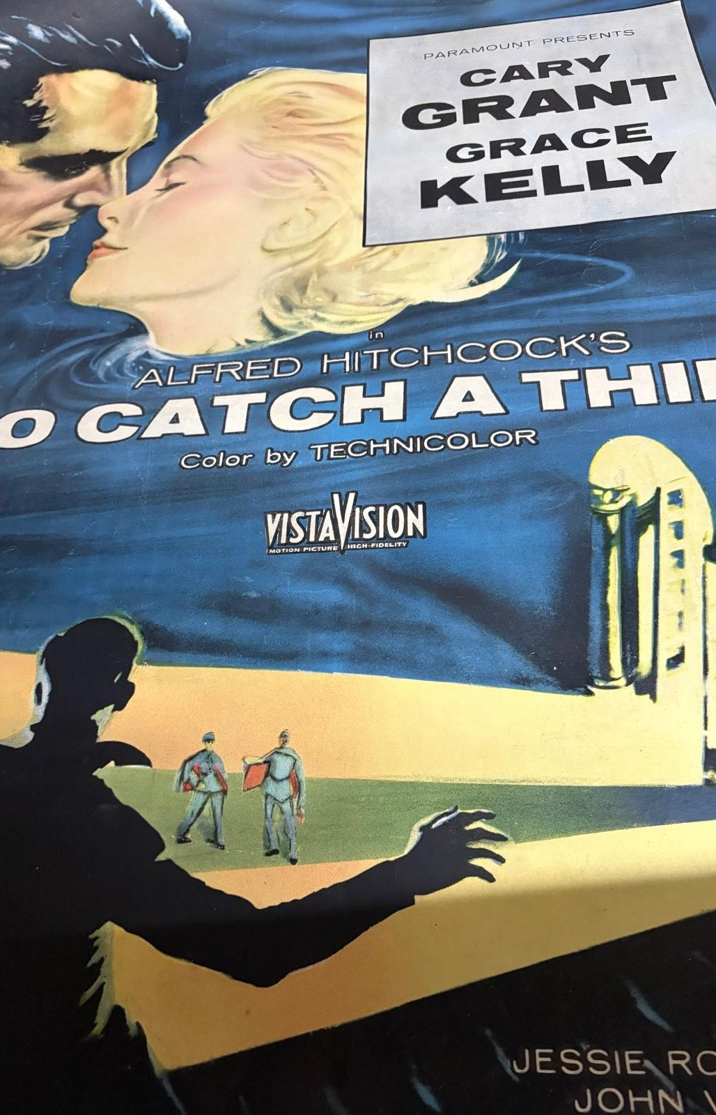 To Catch a Thief, detail of an original poster
