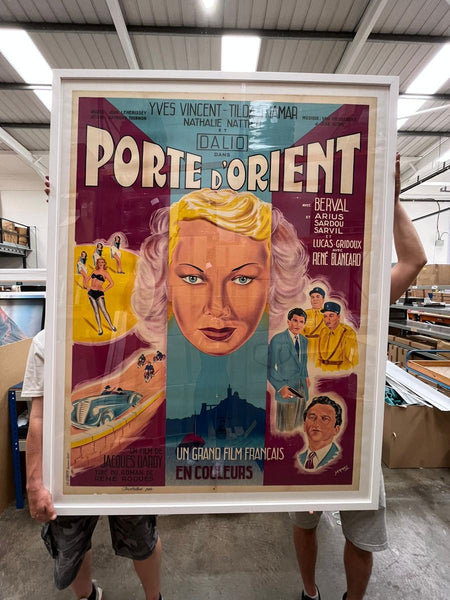 “Porte d’Orient” poster, fresh out of the frame shop