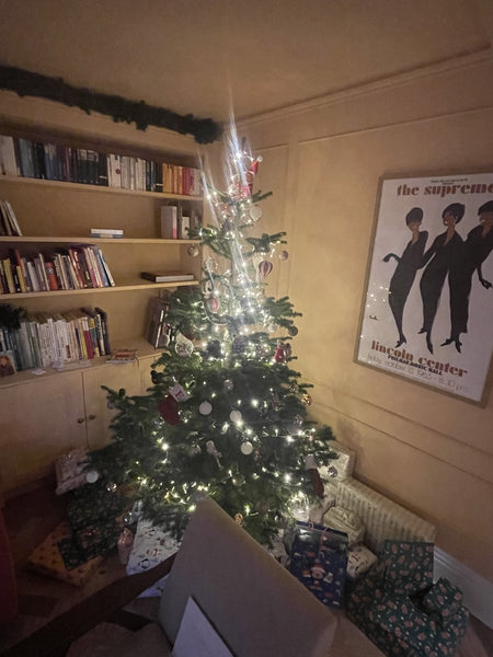 The Supremes poster by the Christmas tree