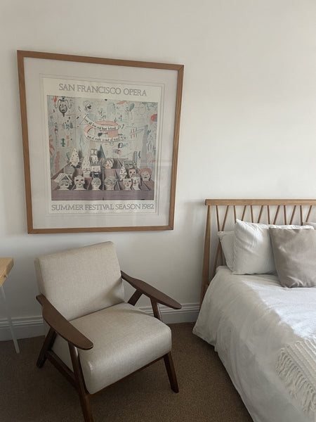 San Francisco Opera 1982 poster in the bedroom