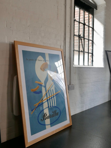Barilla poster, fresh out of the frame shop
