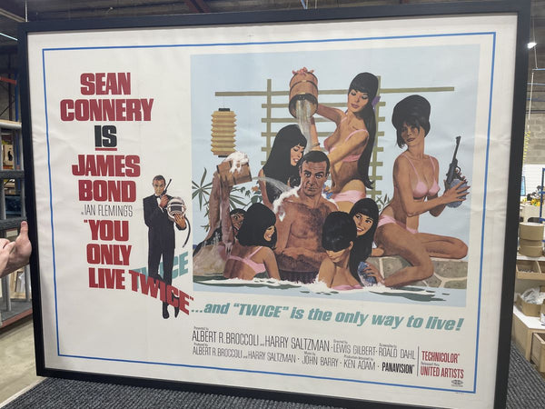 “You Only Live Twice” poster, fresh out of the frame shop