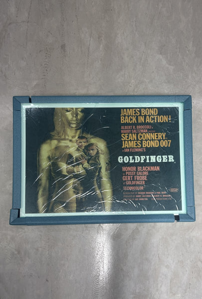 “Goldfinger” poster, wrapped and ready to ship
