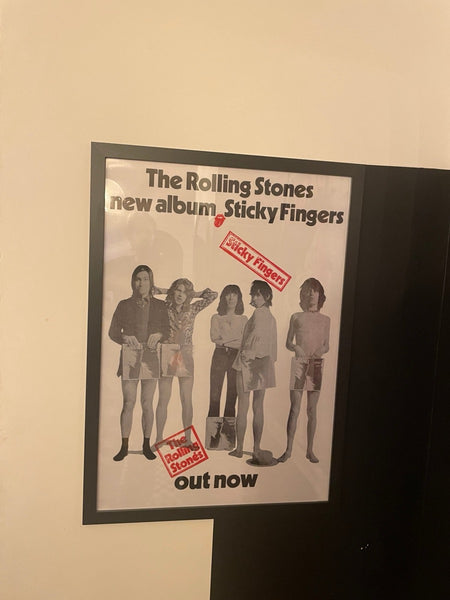 The Rolling Stones “Sticky Fingers” poster