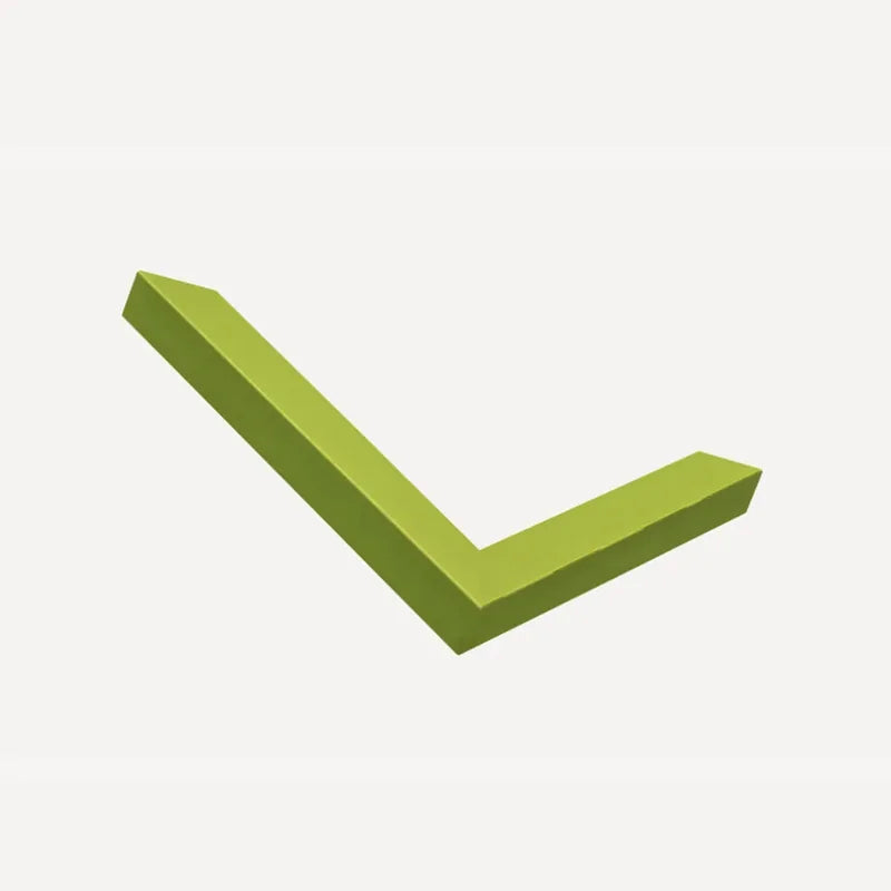 Mitred corner of our green moulding
