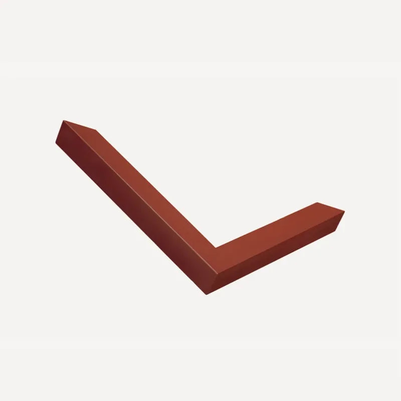 Mitred corner of our red moulding